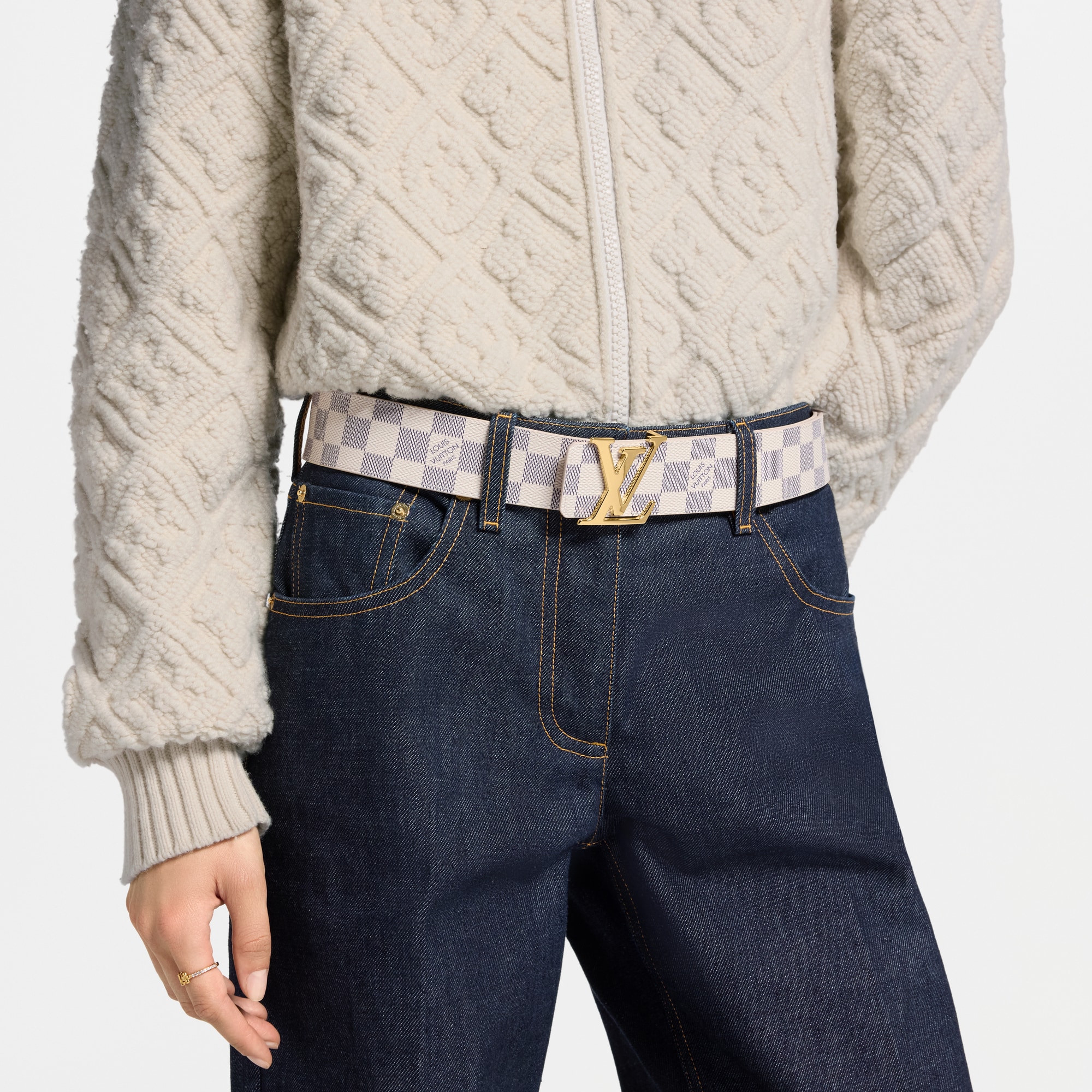 LV Initiales 40mm Reversible Belt Damier Azur - Women